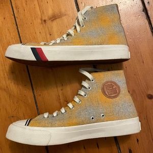 Keds Pro High Top Men's 9 Wool Checkered Sneakers